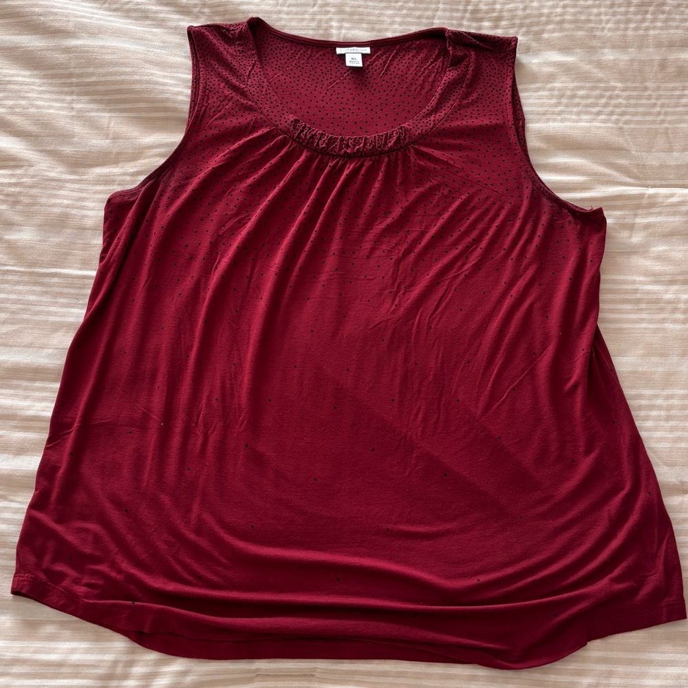 Croft & Barrow Burgundy Tank Top